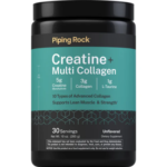 PipingRock Creatine and Multi-Collagen Powder, 285 g