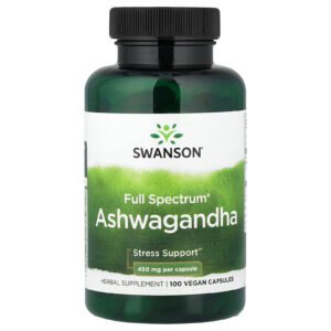 Swanson Full Spectrum Ashwagandha 450 mg, 100 Capsules