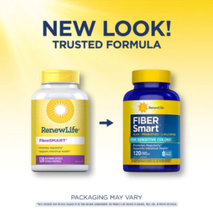 Renew Life Fiber Smart with Probiotics, Flaxseed & L-Glutamine, 200 Capsules - view 2