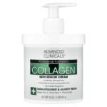 Advanced Clinicals Collagen Skin Rescue Cream, 454 g