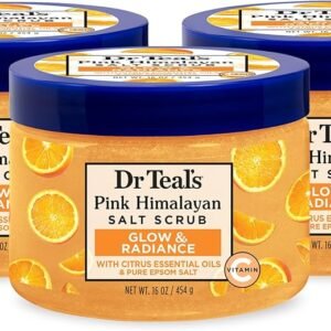 Dr Teal's Pink Himalayan Salt Body Scrub with Epsom Salt & Citrus Oils, 454 g