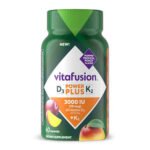 Vitafusion Power Plus Vitamin D3 + K2 Gummies, 60 Count