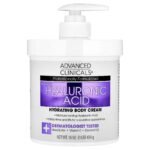 Advanced Clinicals Hyaluronic Acid Body Cream, 454 g