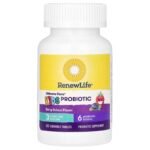 Renew Life Ultimate Flora Kids Probiotic, Berry, 3 Billion CFU, 30 Chewables - view 4