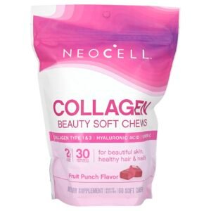NeoCell Collagen Beauty Bursts, Fruit Punch, 60 Gummies