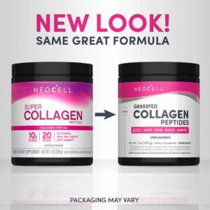 NeoCell Bovine Collagen Peptides Powder, Unflavored, 200 g - view 2