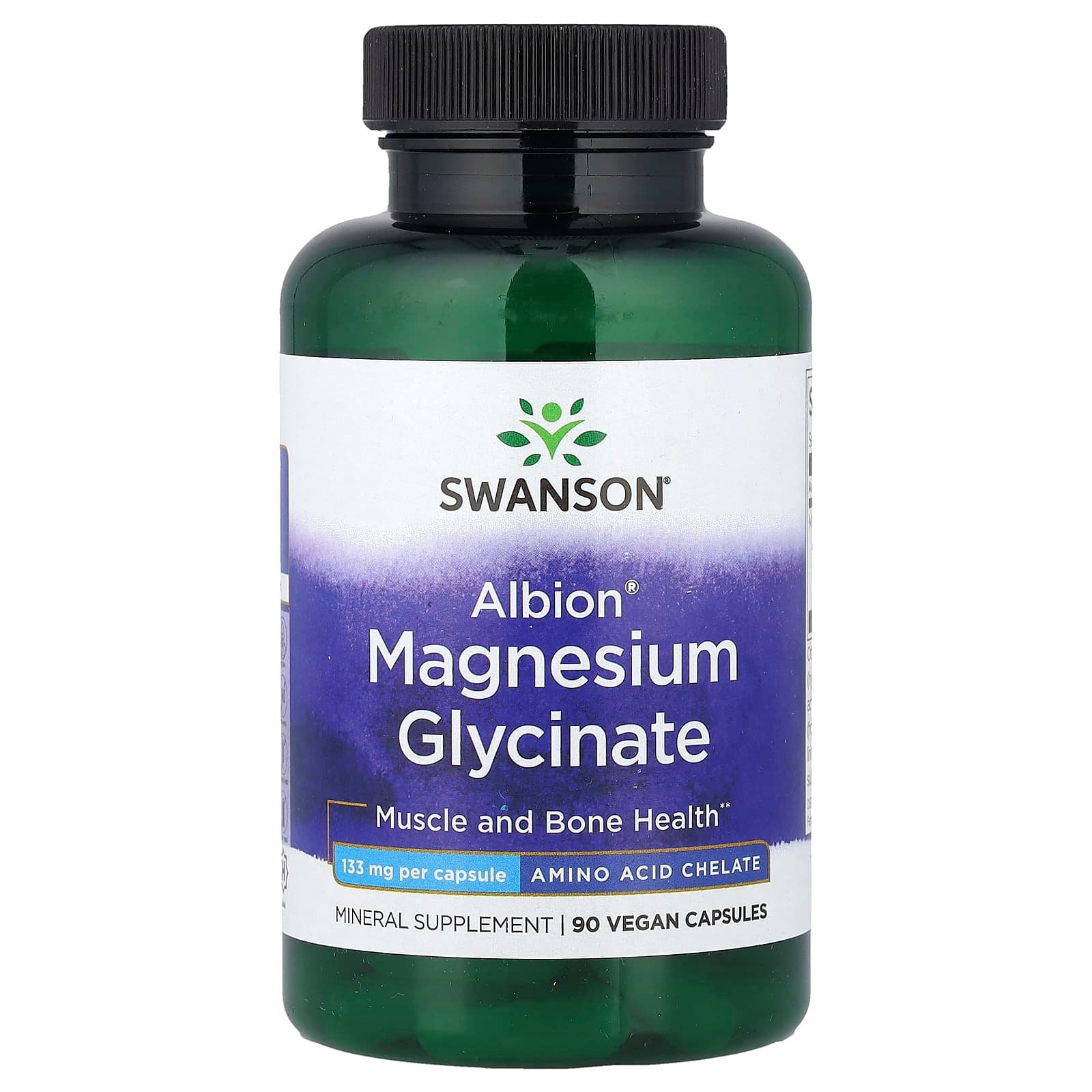 44130A01-FD5F-4A75-AA2F-60EB86020C1A.jpg Swanson Albion Chelated Magnesium Glycinate 133 mg, 90 Capsules