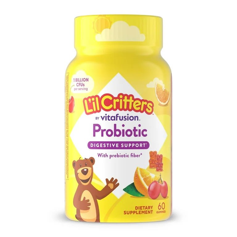 4A404A5E-7637-432C-BC59-B49993499634.jpg L'il Critters Probiotic with Prebiotic Fiber Gummies, Cherry, Orange & Grape, 1 Billion CFU, 60 Count