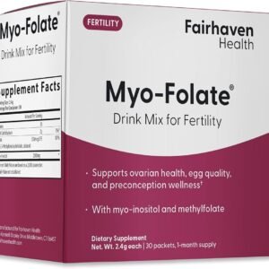 Fairhaven Health Myo-Inositol + Methyl Folate Powder, 30 Sachets