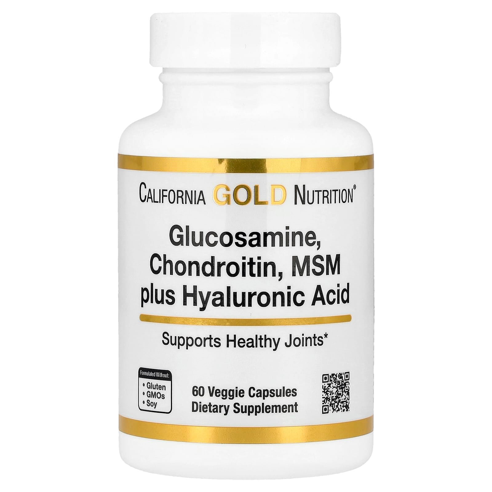 822D59D5-D07B-4FB9-86AE-E562D5335B02.jpg California Gold Nutrition Glucosamine, Chondroitin, MSM + Hyaluronic Acid, 60 Capsules
