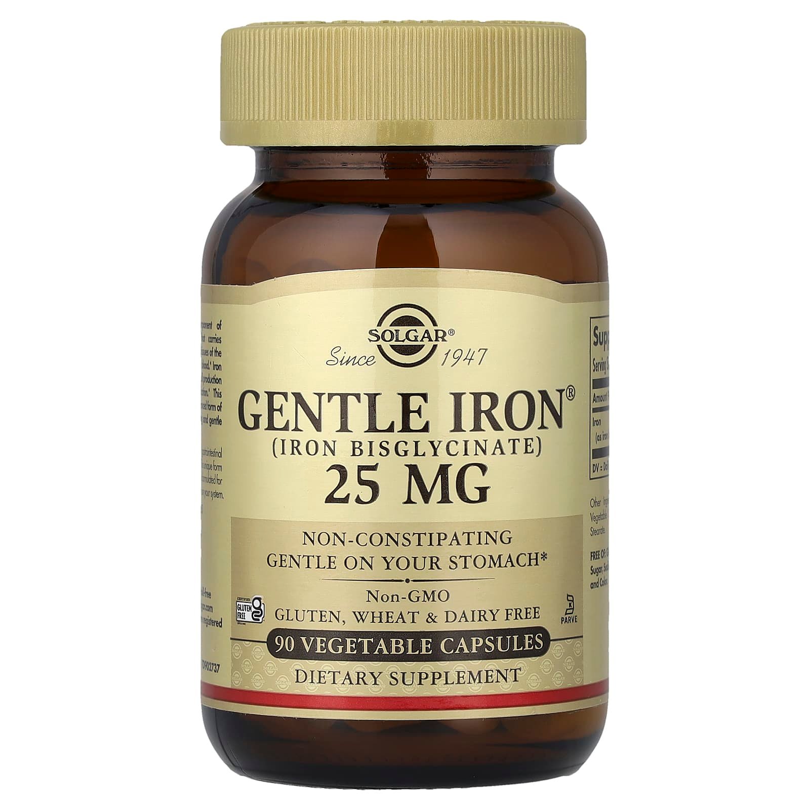 85FB7247-E14C-4C1B-BE22-C49026E9EB26-1.jpg Solgar Gentle Iron Bisglycinate 25 mg, 90 Capsules