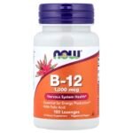 Now Foods Vitamin B12 1,000 mcg with Folic Acid, 100 Lozenges