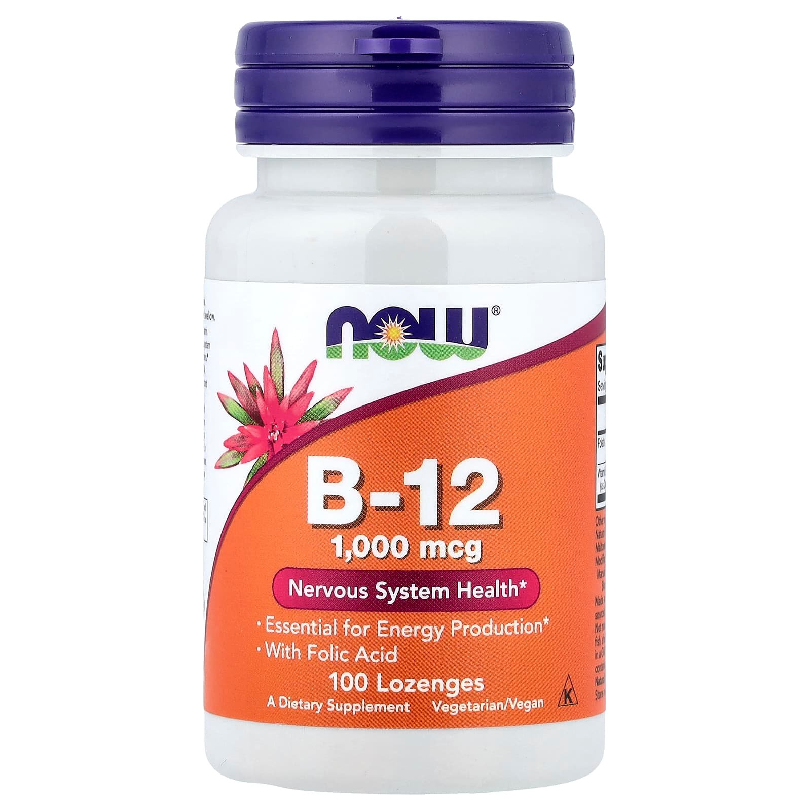 89C0F4B0-A63C-4FA6-97CD-479CC7734F96.jpg Now Foods Vitamin B12 1,000 mcg with Folic Acid, 100 Lozenges