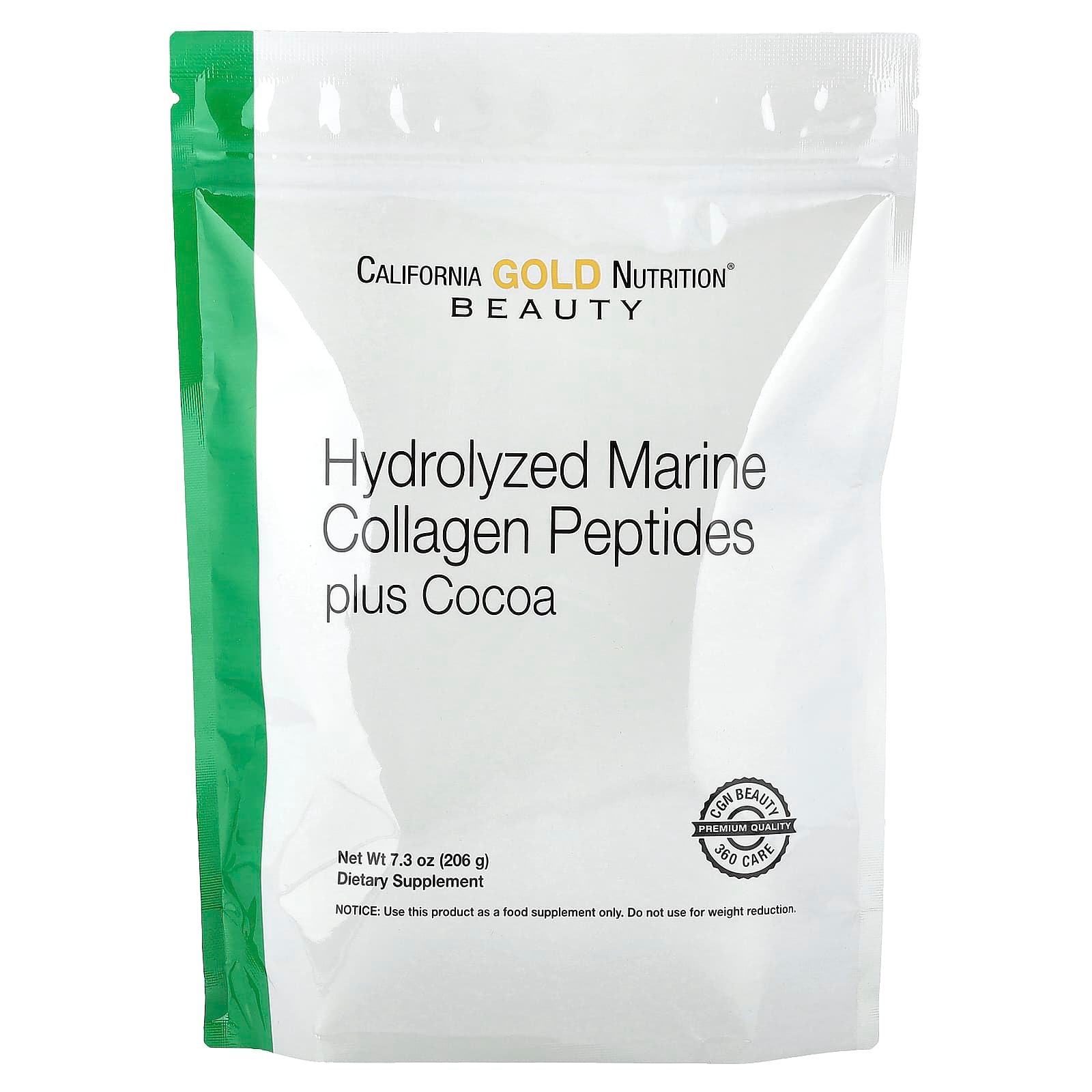 8FD0CCA8-47D7-4017-A0CD-4E59D46D1F28.jpg California Gold Nutrition Hydrolyzed Marine Collagen Peptides with Cocoa, 206 g