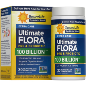 Renew Life Ultimate Flora Extra Care Probiotic, 100 Billion CFU, 30 Capsules - view 2