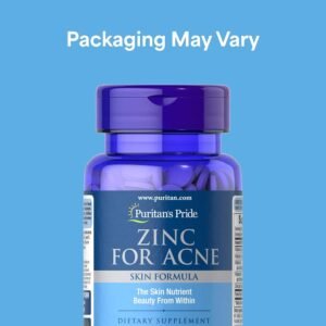 Puritan's Pride Zinc for Acne with Vitamins A, C, E, B6 & Rose Hips, 100 Caplets - view 2