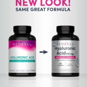 NeoCell Hyaluronic Acid 100 mg, 60 Capsules - view 2