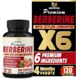 BMVINVOL Berberine with Ceylon Cinnamon, Turmeric, Milk Thistle, Artichoke & Black Pepper