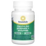 Renew Life Digestive Duo Ultimate Flora Probiotic + Enzymes, 30 Capsules - view 3