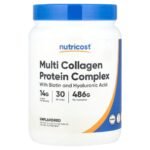 Nutricost Multi Collagen Complex Powder, Types I, II, III, V, X, 486 g