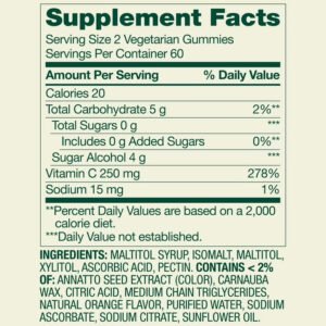Spring Valley Sugar-Free Vitamin C Gummies, 250 mg, 120 Count - view 2
