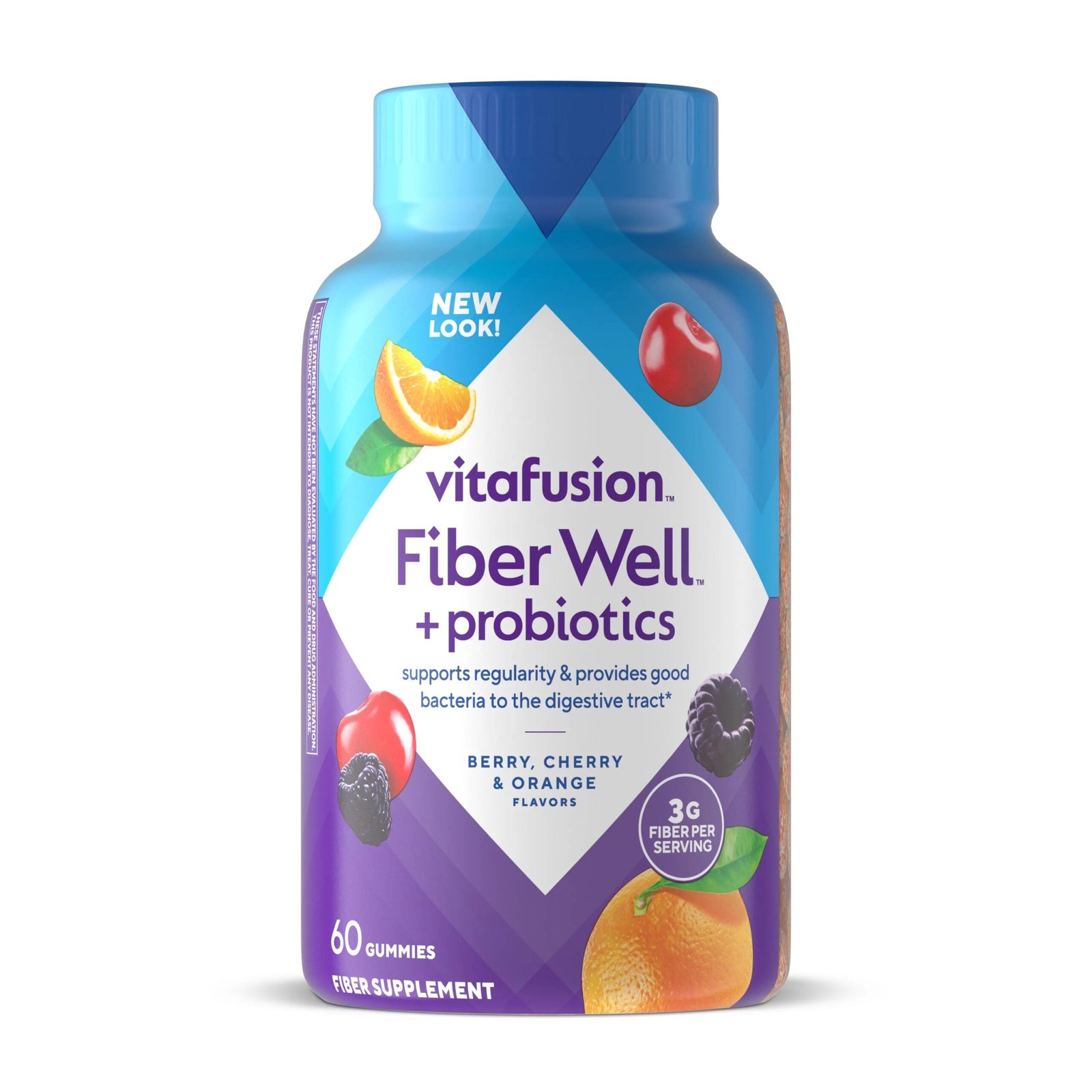E0BB283B-0647-4F46-B70D-C92671C61CF2.jpg Vitafusion Fiber Well + Probiotic Gummies, 60 Count