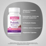 PipingRock Women's Probiotic, 14 Strains, 5 Billion Cultures with Cranberry, 90 Capsules - view 2