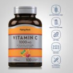 PipingRock Vitamin C 1,000 mg + Rose Hips, 100 Tablets - view 4