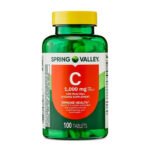 Spring Valley Vitamin C 1,000 mg with Rose Hips, 100 Tablets