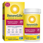 Renew Life Women's Daily 3-in-1 Prebiotics & Probiotics with Cranberry, 20 Billion, 60 Capsules - view 4