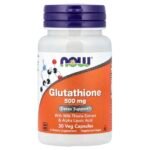 Now Foods Glutathione 500 mg with Milk Thistle & Alpha-Lipoic Acid, 30 Capsules