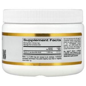California Gold Nutrition Gold C USP Grade Vitamin C Powder, 250 g - view 2
