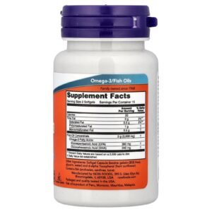 Now Foods Omega-3 Fish Oil 1,000 mg, 30 Softgels - view 2