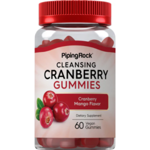 PipingRock Cranberry Gummies, Cranberry Mango, 60 Count