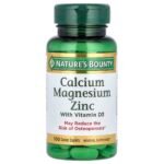 Nature's Bounty Calcium, Magnesium & Zinc with Vitamin D3, 100 Tablets