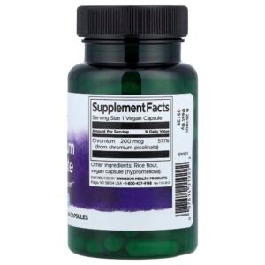 Swanson Chromium Picolinate, 200 mcg, 100 Capsules - view 2
