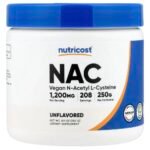 Nutricost NAC N-Acetyl L-Cysteine Powder, Unflavored, 250 g
