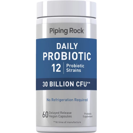 IMG-8744.png PipingRock Daily Probiotic, 30 Billion CFU, 60 Capsules
