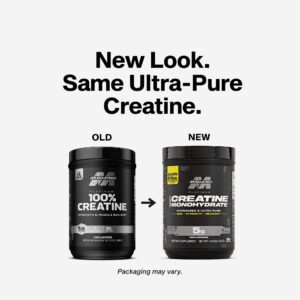 MuscleTech Platinum 100% Creatine Monohydrate Powder, Unflavored, 400 g (80 Servings)