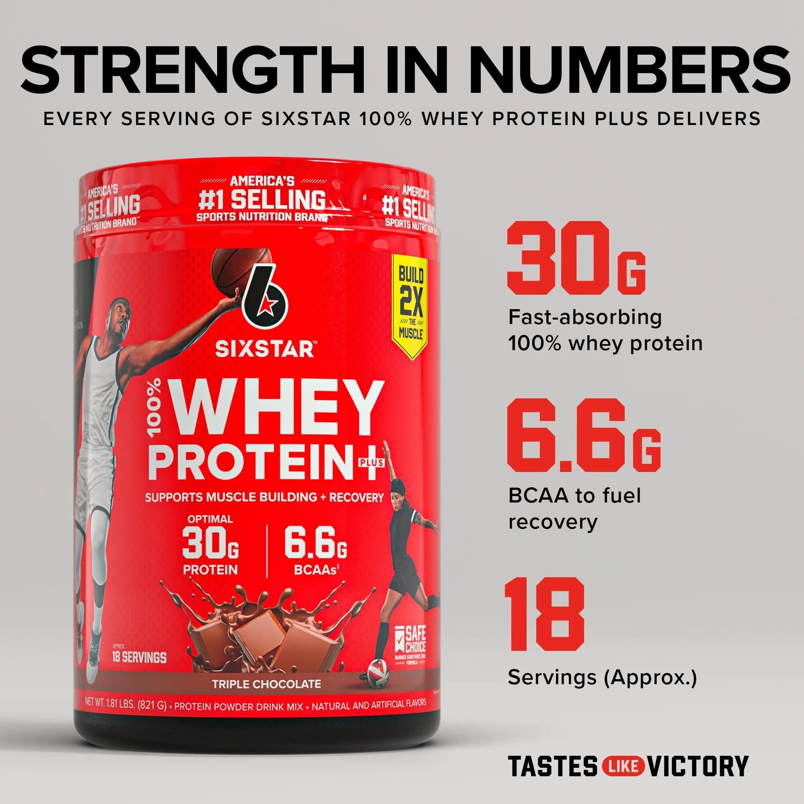 sixstar3-1.jpg Six Star 100% Whey Protein Plus, Triple Chocolate, 907 g